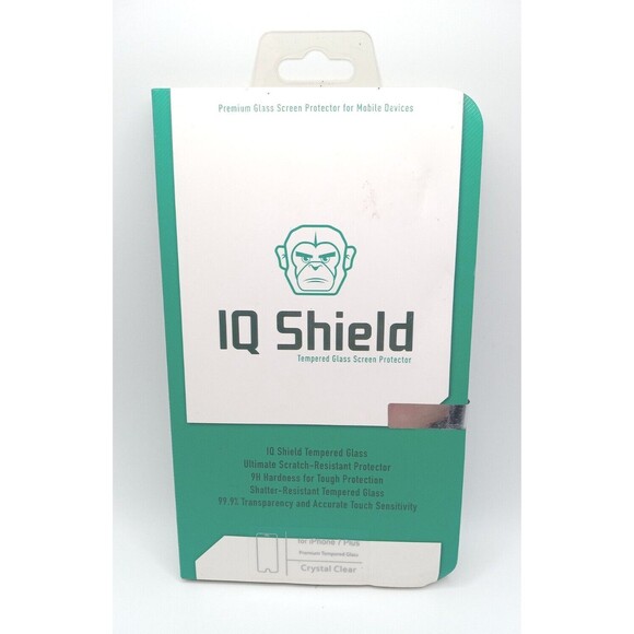 5/$25 Iphone 7 PLUS Screen Protector Iq Shield Tempered Ballistic Glass - Picture 1 of 7